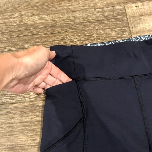 Lululemon Stash It Crop Leggings 4 Inkwell Blue Multi Pockets - Picture 7 of 10